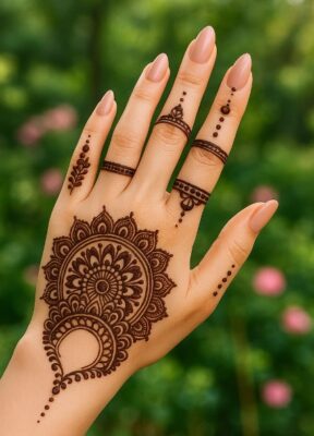 Arabic Beautiful Mehndi Designs rock