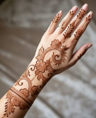 Artistic beauty in Full Hand Mehndi Design