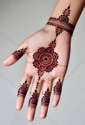 Attractive Royal Front Hand Mehndi Design