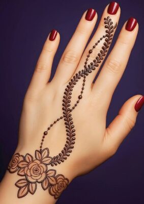 Back Beautiful Mehndi Designs sparkle