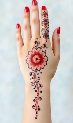 Beautiful Simple Mehndi Design art