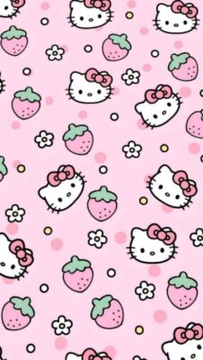 Beautiful hearts in preppy wallpaper