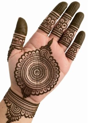 Best Front Hand Simple Mehndi Design ever
