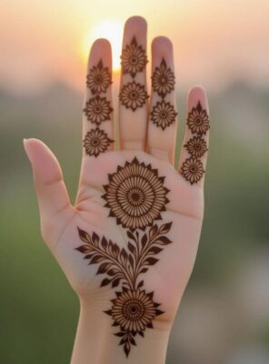 Bridal Royal Front Hand Mehndi Design