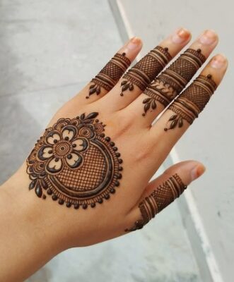 Bridal Stylish Back Hand Mehndi Designs