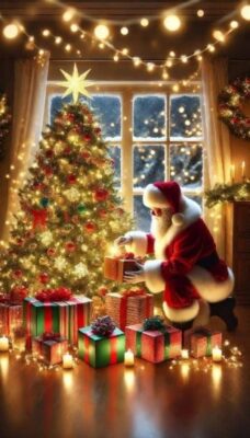 Christmas Wallpaper feels warm and bright