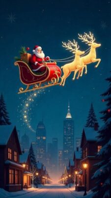 Christmas Wallpaper makes hearts happy