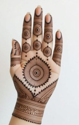 Classy Royal Front Hand Mehndi Design