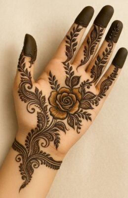 Creative hands make perfect Simple Mehndi Design