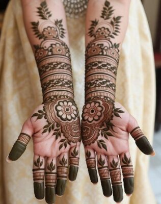 Elegant and rich Full Hand Mehndi Design