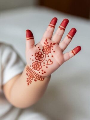 Festivals feel better with Simple Mehndi Designs for Kids