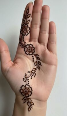Festivals feel incomplete without Simple Mehndi Design