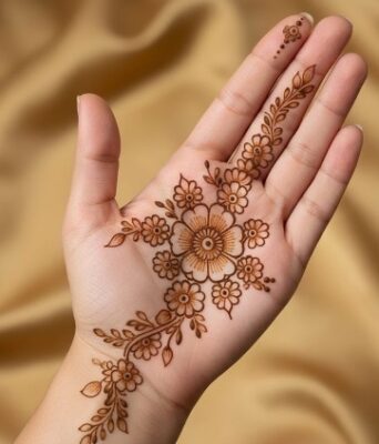 Festivals shine with Simple Mehndi Design