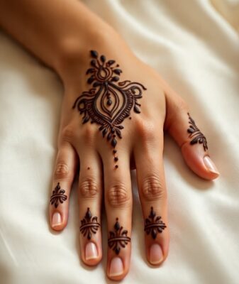 Fingers Mehndi Design Easy and Beautiful