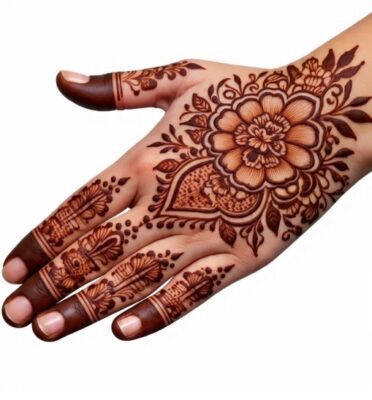 Floral Arabic Mehndi Design Images