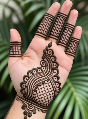 Front Beautiful Mehndi Designs glow