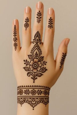 Latest Back Hand Mehndi Design for 2025