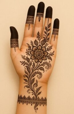 Latest Easy Arabic Mehndi Design for weddings
