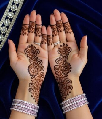 Latest Royal Front Hand Mehndi Design