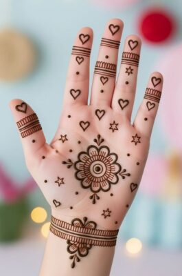 Minimal Stylish Mehndi Design suits all ages