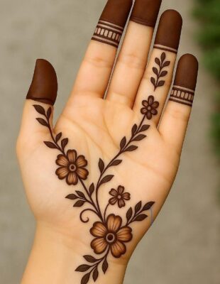 Modern Easy Arabic Mehndi Design for parties