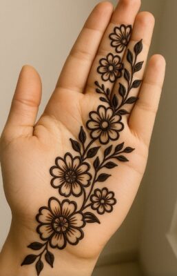 Perfect Easy Arabic Mehndi Design for beginners