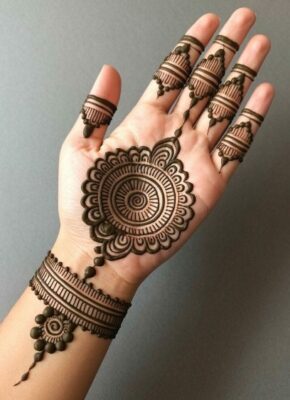 Perfect Royal Front Hand Mehndi Design