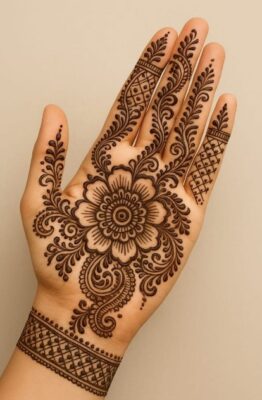 Simple Beautiful Mehndi Designs shine