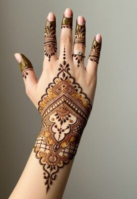 Simple Mehndi Design for festivals