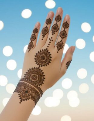 Simple Mehndi Design gives elegant vibes