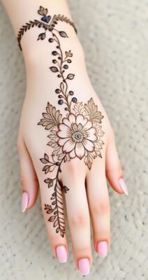 Simple Mehndi Design is easy