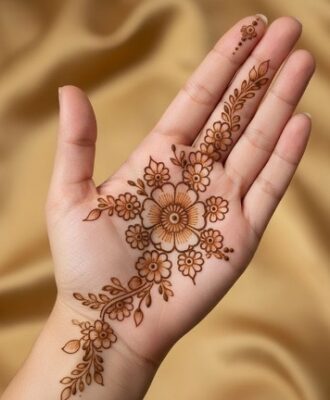 Simple Mehndi Design never fails