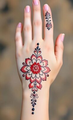 Simple Mehndi Design suits all