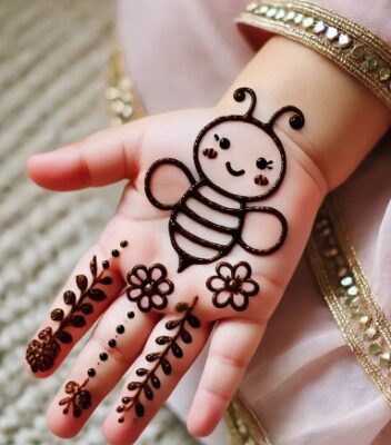 Simple Mehndi Designs for Kids bring joy