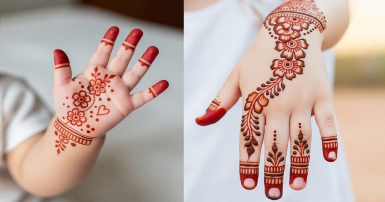 Simple Mehndi Designs for Kids