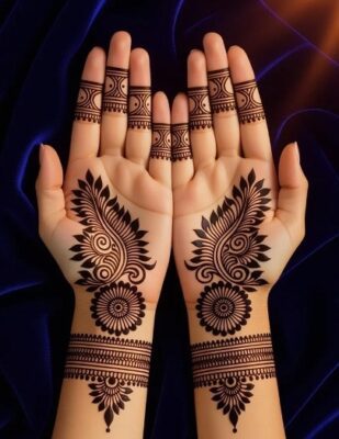Simple Royal Front Hand Mehndi Design