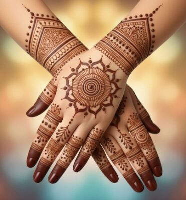 Stylish Mehndi Design looks modern and elegant