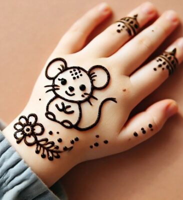 Tiny hands glow with Simple Mehndi Designs for Kids