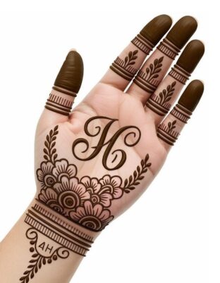 Traditional Royal Front Hand Mehndi Design