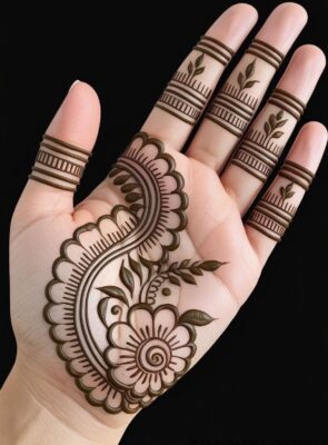 Trending Royal Front Hand Mehndi Design