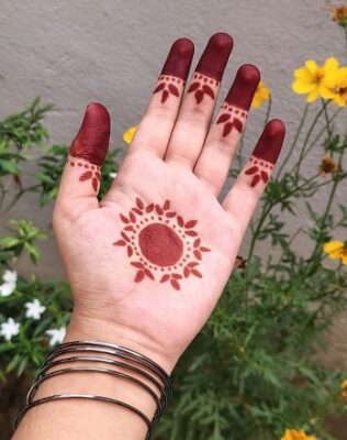 A Royal Front Hand Mehndi Design adds a luxurious touch instantly