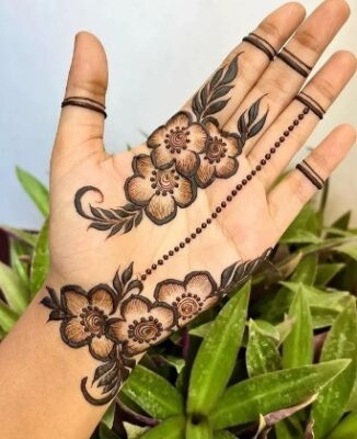 A bridal Mehndi Design is detailed and stunning