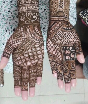 A culturally rich Full Hand Mehndi Design reflects tradition