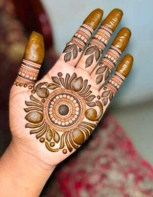 A decorative Mehndi Design Photo is perfect for weddings