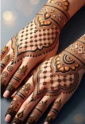 A simple Back Hand Mehndi Design looks elegant for any occasion
