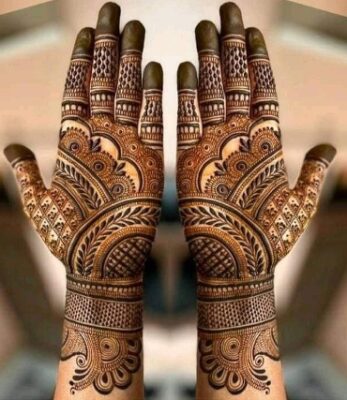 A unique Full Hand Mehndi Design always grabs attention