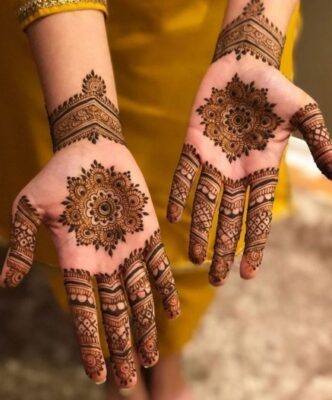 Arabic Mehndi Design Front Hand