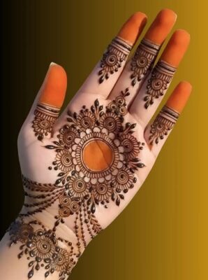 Arabic Mehndi Design Front Hand looks bold and beautiful
