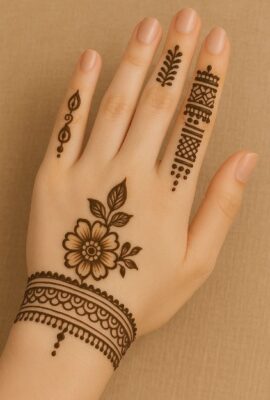 Back Hand Arabic Mehndi Design