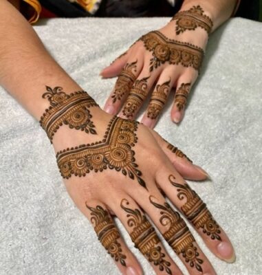 Back Hand Mehndi Design Girl